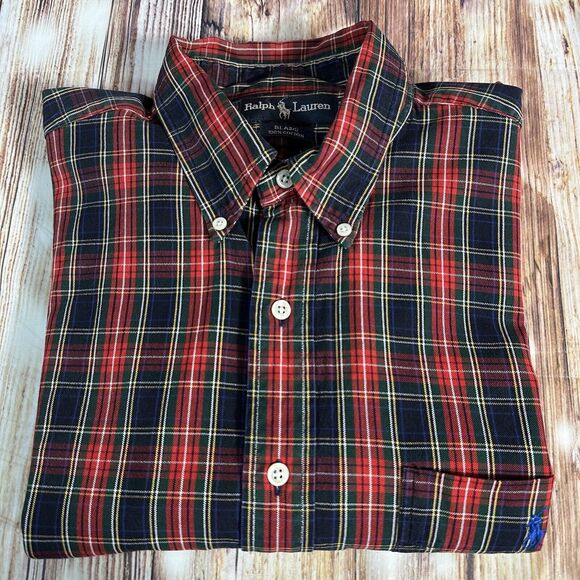 Ralph Lauren Other - Ralph Lauren BLAIRE Mens Size Large Red Blue Long Sleeve Button Down Dress Shirt